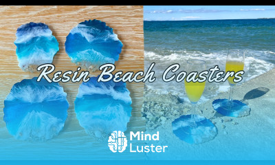 Making Beautiful Resin Beach Coasters