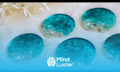 Croatia Inspired Crystal Clear Resin Beach Coasters