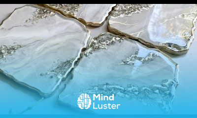 Beautiful Marble Effect in Resin Coasters