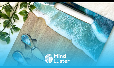 Resin Beach Serving Board Tutorial Fixing Resin Mistakes