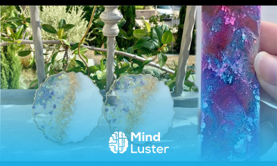 White and Gold Flower Resin Coasters Resin Bookmarks