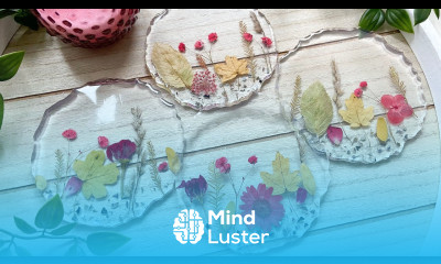 Beautiful Resin Coasters With Fall Leaves Flowers