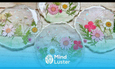 Creating a Mini Garden in Resin Coasters