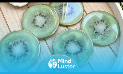 Making Kiwi Resin Coasters Resin Art