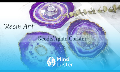 Resin Agate Geode Coasters DIY Tutorial Silicone Coaster Molds