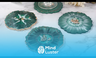 Resin Art Geode Agate Resin Coaster Wine Glass Holder Silicone Resin Molds