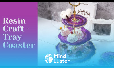 Resin Crafts Make 3 Layer Resin Tray Coaster with Resin Pigments