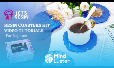 LET S RESIN Epoxy Resin Kit Starter Color Pigment Kit Coaster Molds Kit for Resin Casting