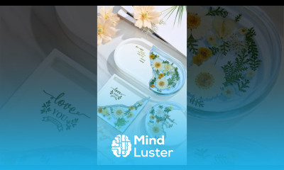 Resin Plaster Flower Costers Letsresin com homedecor trays springtime