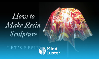 Resin Art Tutorial Make Epoxy Resin Sculpture with Alcohol Ink Resin Lampshade