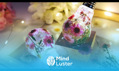DIY Resin Casting With Dried Flowers Resin Crafts Silicone Light Bulb Resin Molds