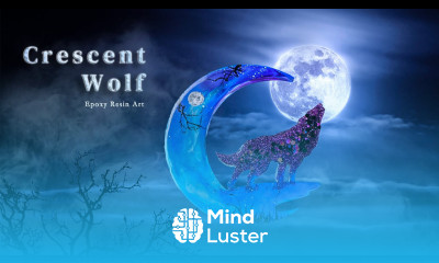 How to Make a Crescent Wolf Set Up Epoxy Resin Art for Beginners