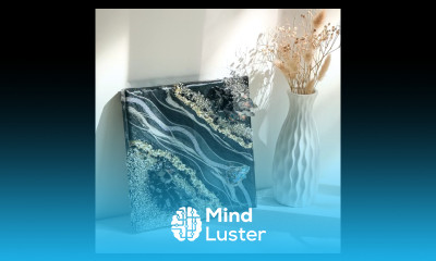 Resin art painting with crystal decoration resin shortvideo resincrafts painting crystals