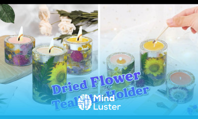 HOW TO MAKE Tealight Holders with Dried Flowers resin tutorials to make candle holders
