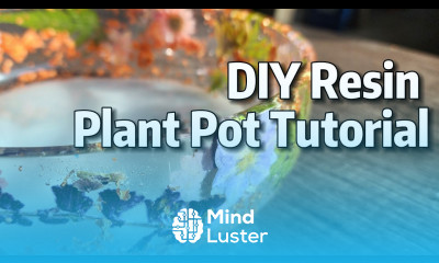 Resin Flower Planter DIY Design Easy Spring Craft Ideas