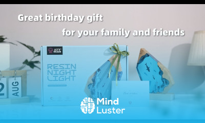 Creative Resin Table Lamp Handmade Crafts Gift Letresin com