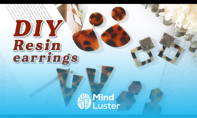 How To Resin Jewelry DIY Epoxy Resin Earrings with Resin Pigments Resin Crafts