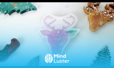 How to make resin Christmas keychain Christmas tree snowflake bell deer keychain