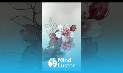 How can we obtain stereoscopic dipped wire flowers diy shorts resin flowers