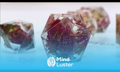 How to make a dice and  Dried Flowers in Resin Decor 