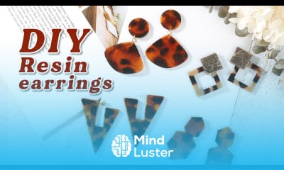 How To Resin Jewelry DIY Epoxy Resin Earrings with Resin Pigments Resin Crafts