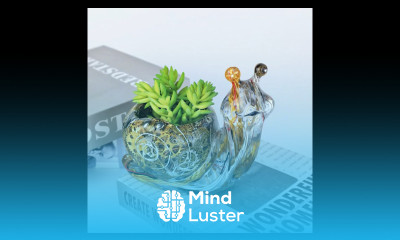 Let s get artistic by embedding metal pieces into epoxy resin to craft cool snail shaped flowerpot