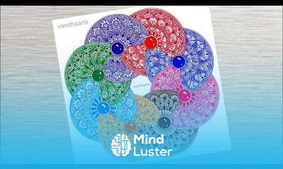 Colorful Mandala Art Using Spirograph Technique Step by Step Tutorial vanithaarts geometricalart