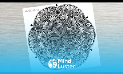 How to draw Geometric Mandala Art for Beginner Step by Step Tutorial mandalatutorial vanithaarts