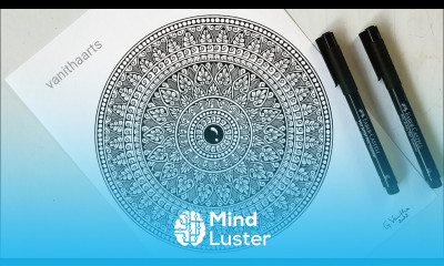 How to draw Mandala for Beginners Mandala Drawing Step by Step Tutorial Doodle Art vanithaarts