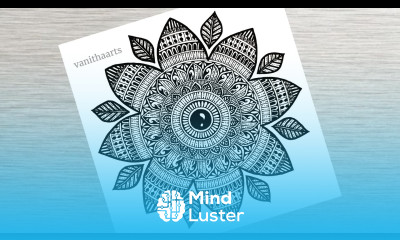 How to draw Mandala for Beginners Easy Mandala Drawing Step by Step Flower Mandala vanithaarts