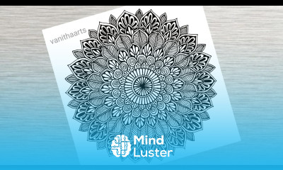 How to draw Mandala for Beginners mandala art Easy mandala drawing stepbystep doodle art