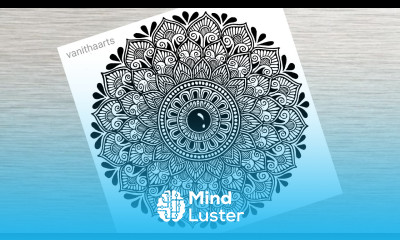 How to a Draw Mandala Art without Protractor for Beginners Step by Step Tutorial vanithaarts