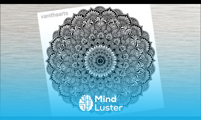 How to draw a Mandala Art for Beginners Step by Step Tutorial Easy Mandala Drawing vanithaarts