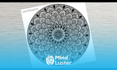 How to draw Mandala art for Beginners mandala drawing stepbystep doodle art