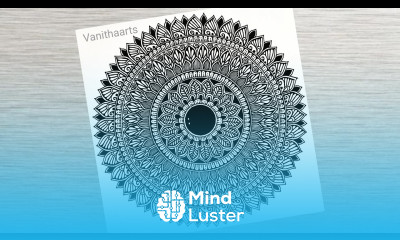 How to draw a Mandala for Beginners Easy Mandala Drawing Step by Step Tutotial vanithaarts