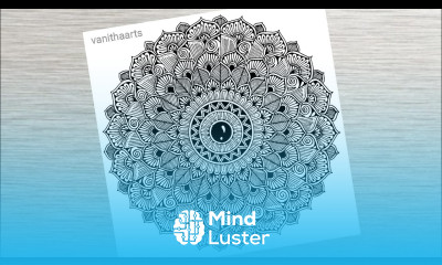 How to draw a Mandala Art for Beginners Step by Step Tutorial Easy Mandala Drawing vanithaarts