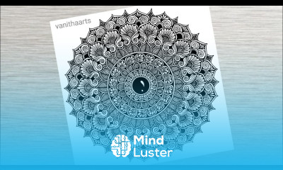 How to draw a Mandala Art for Beginners Step by Step Tutorial Easy Mandala Drawing vanithaarts