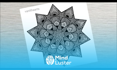 How to draw Geometric Mandala Art for Beginners StepbyStep Tutorial Geometric Design vanithaarts