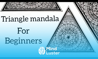How to Draw a Triangular Mandala Art Simple And Easy For Beginners mandala trianglemandala