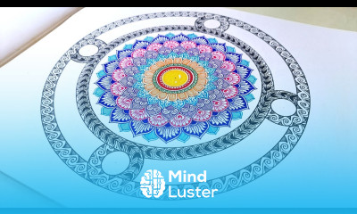 Colorful Mandala Art How to draw a Mandala Art for Beginners Step by Step Tutorial vanithaarts