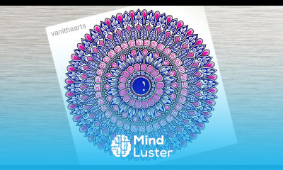 Color mandala art How to draw Mandala for Beginners stepbystep creativeart doodle vanithaarts