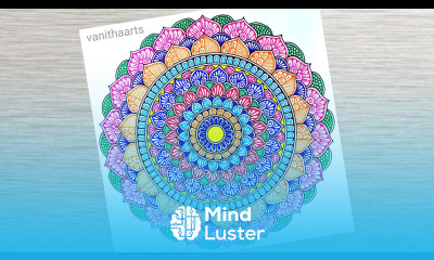 How to draw Mandala for Beginners Color mandala Easy mandala drawing vanithaarts mandalaart