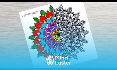 How to draw Mandala for Beginners colour mandala art stepbystep doodle art