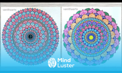 How to draw Mandala for Beginners Colorful Mandala Art Step by Step Mandala Drawing Doodle