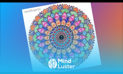 How to draw a Mandala for Beginners Step by Step Color Mandala Art vanithaarts mandalatutorial