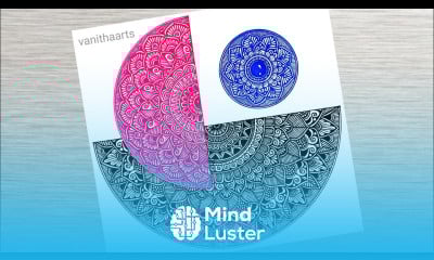 How to draw a Mandala Art for Beginners Step by Step Tutorial Easy Mandala Drawing vanithaarts