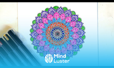 How to draw a Mandala for Beginners Step by Step Color Mandala Art vanithaarts pentonic