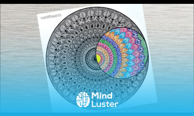 How to draw a Mandala Art for Beginners Step by Step Tutorial Easy Mandala Drawing vanithaarts