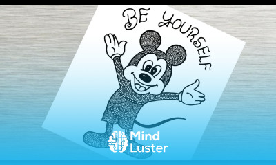 How to Draw Mickey Mouse Mandala Art Zentangle Doodle Step by Step Tutorial