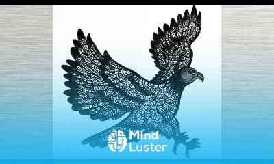 Eagle mandala An eagle was draw in mandala zentangle doodle step by step tutorial